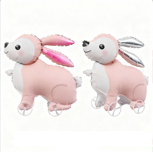 Set di Palloncini Gonfiabili a Forma di Animale con Ruote in Alluminio, Base Rotante per Feste, per Bambini - Product Image 3