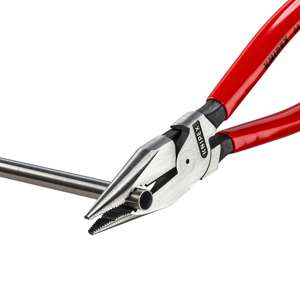 KNIPEX 08 21 185 Pince à bec combiné revêtue de plastique noir atramentisée 185 mm - Product Image 4