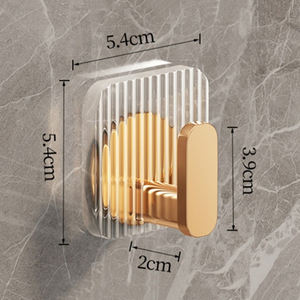 Atacado Luxo Punch -free Acrílico Wall Hooks para Pendurado Forte Auto-adesivo Pendurado Casaco Cozinha Banheiro Toalha Gancho - Product Image 2