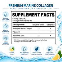 Complément Liquide Avancé de Collagène Marin en Gouttes pour l'Élasticité de la Peau, des Cheveux et des Ongles – Routine de Beauté Quotidienne – Fournisseur OEM en Gros