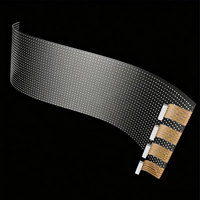 Film d'écran LED transparent certifié FCC et RoHS, film de fenêtre en cristal flexible pour vitrines de centres commerciaux