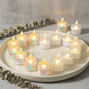 <span class=keywords><strong>Bougie</strong></span> chauffe-plat LED en plastique jaune chaud de haute qualité, effet gouttelettes, décor de table romantique, <span class=keywords><strong>lumière</strong></span> LED sans flamme à piles - Product Image 1