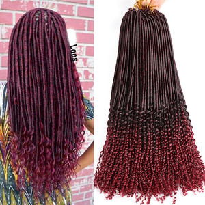 Belleshow venta al por mayor 18 pulgadas ganchillo extensiones de cabello Afro trenzas para mujer diosa de locs - Product Image 1