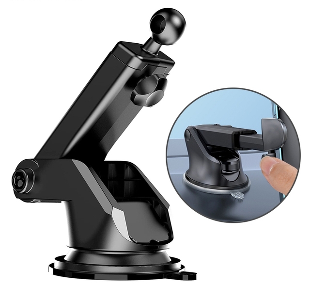 Wholesale Stable 17mm Ball Head Suction Cup Dashboard Mount ABS Car Windshield Phone Holder with Easy Install