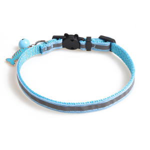 Collar reflectante con campana para perro, correa de cuello para cachorro de tamaño ajustable, Collar adecuado para gatos y perros pequeños, suministros para mascotas - Product Image 2