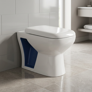 Siège de toilette WC en céramique double couleur, style rétro rustique moderne européen, pour salle de bain - Product Image 3