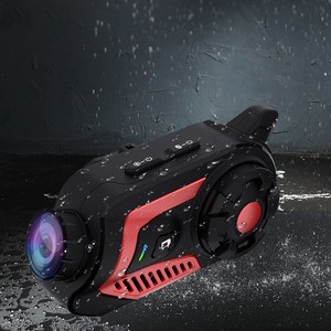 Dispositivo 2 en 1 para motocicleta/E-Scooter Combina grabadora de casco, auriculares Bluetooth, grabación de video e intercomunicador de voz - Product Image 4