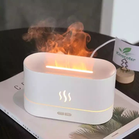 Diffuseur d'arômes portable USB pour voiture et maison, humidificateur d'air évaporatif en plastique, diffuseur de brume parfumée à flamme artificielle