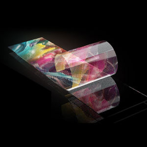 Крытый гибкий светодиодный экран прозрачное стекло окно реклама прозрачная светодиодная видеостена наружная Сетка СВЕТОДИОДНЫЙ дисплей Светодиодная панель - Product Image 1