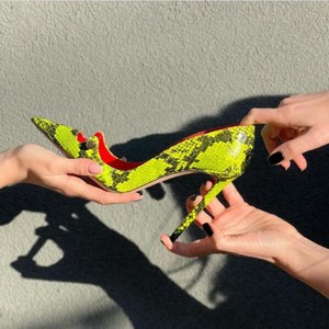 Zapatos de Mujer con Hebilla Metálica, Zapatos de Vestir Sexys con Tacones Altos Finos, Sandalias de Tacón de Aguja con Boca Poco Profunda - Product Image 5