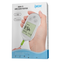 Medidor de Glucosa en Sangre Digital Portátil, Tiras Reactivas, Monitor de Glucosa en Sangre, Medidor 2 en 1 de Glucosa y Ácido Úrico para Diabéticos