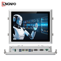 PC Industriale All-in-One LPC FR121 W da 12,1 Pollici con CPU Intel Opzionale, RAM e SSD Personalizzabili, Senza Ventola, 4 Schermi per Controllo Corsie Autostradali