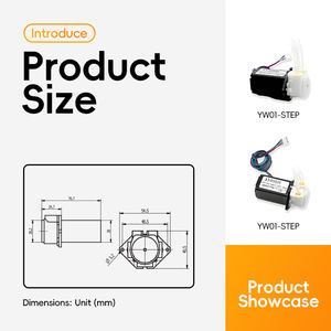 YW01-STEP série 12v 24v 130 ml/min débit 10000h longue durée de vie Min Micro pompe péristaltique - Product Image 3
