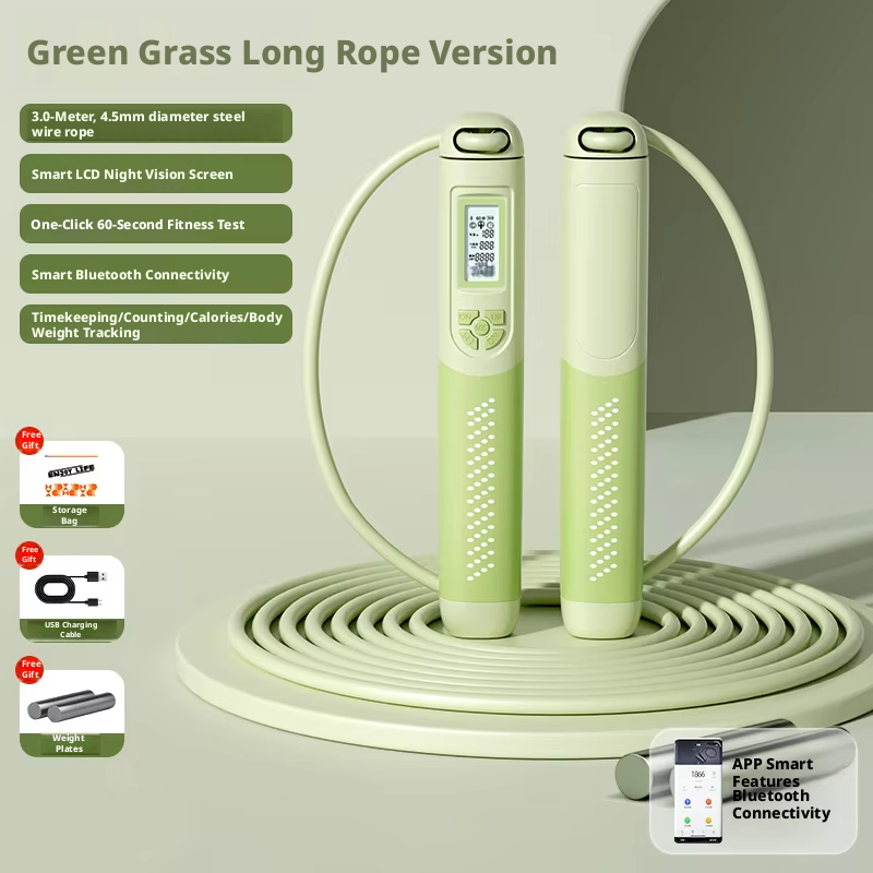 Long rope-green weight block eva zipper bag