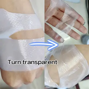 Feuille faciale hydratante de vente chaude blanche à l'OEM hydratant transparent de masque protecteur d'hydrogel de collagène