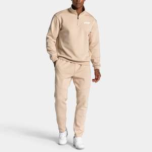 <span class=keywords><strong>Felpa</strong></span> con Zip Corta Personalizzata da Uomo, Bianca, Casual, Leggera, a Maniche Lunghe <span class=keywords><strong>in</strong></span> Pile per l'Autunno - Product Image 5