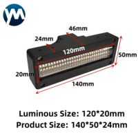 Imprimante à plat UV à refroidissement par eau 360W 12020mm A4 Lampe UV LED pour l'impression et le durcissement Lumière UV LED