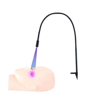 Lámpara UV LED Elanby 395-400nm para Curado de Pegamento de Pestañas, Potencia 5/10W, Longitud de Lámpara 180cm, con Abrazadera y Clip Flexible, Negro/Blanco - Product Image 1