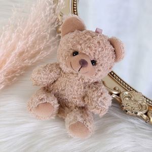 Porte-clés pendentif en peluche ours en dessin animé de 12 cm, mignon animal en peluche, accessoires de sac, cadeau pour garçons et filles - Product Image 3