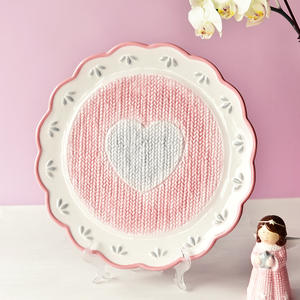 New Design <b>Ceramic</b> <b>Plate</b>, Fruit <b>Plate</b>, Dessert <b>Ceramic</b> Knitted Floral <b>Plate</b>, PARTY Cake <b>Plate</b> - Product Image 6