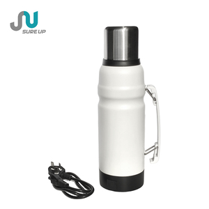 <span class=keywords><strong>Thermos</strong></span> électrique portable en acier inoxydable à double paroi pour le voyage avec 3 réglages de contrôle de température pour garder au chaud - Product Image 1