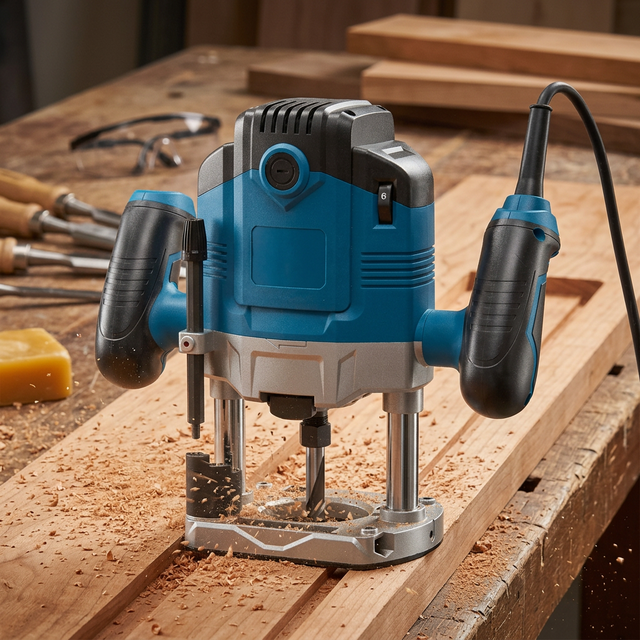 Hantechn 1200W Speed Variable Portable Power Woodworking Electric Wood Milling Machine Plunge Router
