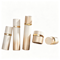 Emballage de soins de la peau de luxe haut de gamme, flacons en verre cylindriques de 100 ml de haute qualité avec pompe pour cosmétiques, sérums, diffuseurs
