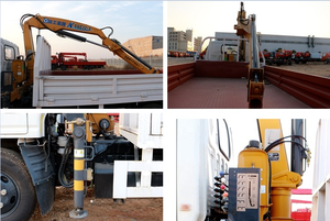 4*2 2吨JMC起重机卡车，折叠臂起重机安装车，卡车起重机2000kgs - Product Image 6