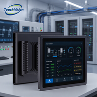 Moniteur tactile industriel à montage sur panneau de 19 pouces avec IP65 5:4 10 points PCAP pour l'automatisation industrielle HMI
