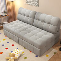 Folding Sofa Bed Leisure Recliner Fabric Breathable Lazy Sofa