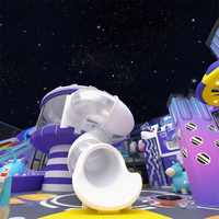 Dola One Stop, structures de jeux intérieures personnalisées, toboggan en spirale, structures de jeux multi-niveaux, équipements d'amusement pour enfants commerciaux