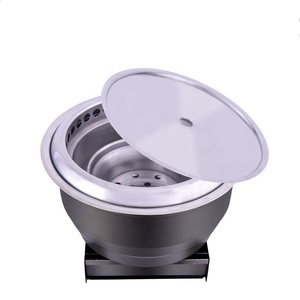 Modi <span class=keywords><strong>yakiniku</strong></span> โต๊ะเตาอั้งโล่เตาถ่านโต๊ะย่างบาร์บีคิวเกาหลีสำหรับร้านอาหาร - Product Image 3