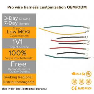 멀티핀 배선 하네스 및 크림프 터미널이 있는 PCB 커넥터(자동차, 오토바이 전자 시스템용, IP67 등급) - Product Image 1