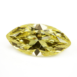 Prix d'usine de Wuzhou, pierres de zircone synthétique en vrac, <span class=keywords><strong>jaune</strong></span> canari, taille <span class=keywords><strong>marquise</strong></span>, pierres de zircone cubique - Product Image 4