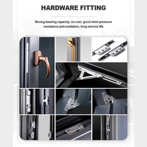 Heavy-Duty thương mại năng lượng hiện đại hiệu quả cửa văn phòng bên ngoài kính trượt lớn trượt Patio cửa với Rèm cho nhà - Product Image 5