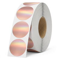 Papel Adhesivo Impermeable Personalizado con Estampado Dorado, Rollo de Etiquetas de Agradecimiento, Entrega Rápida, Venta al por Mayor