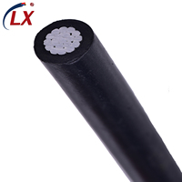 Câble Aérien LX 4x35mm² à Âme en Aluminium, Câble en Gaine Aérienne ABC avec Gaine Isolée en PE, Basse Tension 1kV