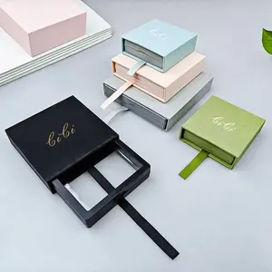 High-grade Jewellery Packaging Floating Plastic 3D Jewellery Boxes Floating Shelf PET Floating Film Box with Carton Set