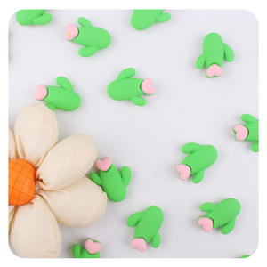 ใหม่การ์ตูน3D ลูกปัดเหงือกบดฟันกระบองเพชรสำหรับเด็กทารกอุปกรณ์เสริมห่วงโซ่จุกนมปลอมสุดสร้างสรรค์แบบทำมือ - Product Image 2