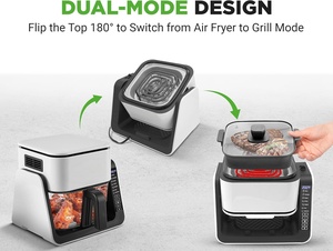 Freidora de Aire Digital Moderna de 4L, Horno Cuadrado con Pantalla Táctil, Modo de Control para Uso Doméstico y Hotelero, Eléctrica, Sin Aceite, de Plástico, 1 Año de Garantía - Product Image 3