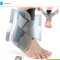 Attelle de protection de cheville sportive unisexe en nylon respirant et réglable de haute qualité, anti-entorse