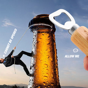 Tùy Chỉnh LOGO Bia Bằng Gỗ Xử Lý Mở Chai Bán Buôn Mở Chai Gỗ - Product Image 3