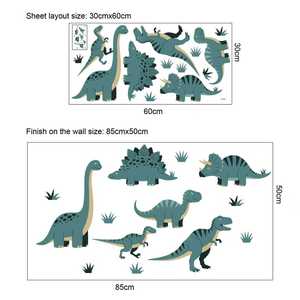 Self Adhesive Living Room Decor Baby <strong>Nursery</strong> 3d Cartoon <strong>Dinosaur</strong> Wall Stickers - Product Image 3