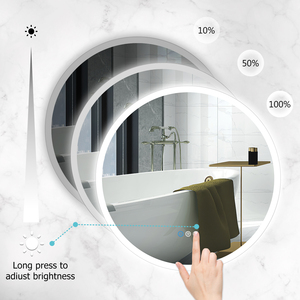 Hiện đại chống sương mù cảm ứng LED phòng tắm Gương tròn tường gương cho home & khách sạn cho phòng ngủ & Salon sử dụng vòng sáng gương - Product Image 5