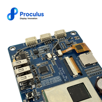 Proculus 5,0 Zoll 800*400 HMI-Display Touchscreen 800*480 USB TFT LCD-Controller-Karte RS232 RS485 TTL-Schnitts telle LCD-Modul