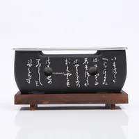 Nouveau four à charbon de bois rectangulaire pour cuisine japonaise, four à barbecue, four à alcool, petit four à rôtir la viande, détachable, moderne