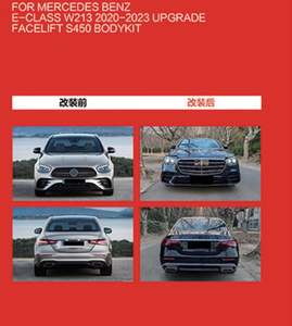 Kit de Carrocería S450 para Mercedes BENZ Clase E W213 2020-2023, Mejora de Diseño - Product Image 2