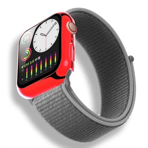 2020 nuovo 2 in 1 <span class=keywords><strong>Ultra</strong></span> Sottile Protezione Dello Schermo Con Il PC di Protezione Della Copertura Per Apple Orologio in Vetro Temperato 44/42/40/38 MILLIMETRI - Product Image 6