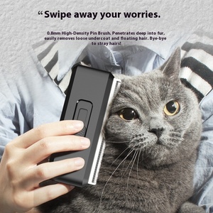 Strumento di rimozione dei peli per animali domestici per cani e gatti, efficace spazzola di <span class=keywords><strong>Deshedding</strong></span> con Base autopulente, articoli per la toelettatura degli animali domestici all'ingrosso - Product Image 3