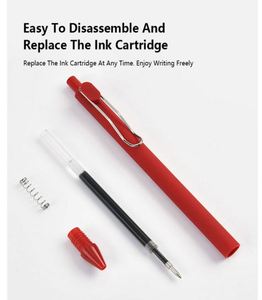 Bolígrafo de Gel Retráctil Multicolor con Recubrimiento de Goma, Personalizable con Logotipo Impreso, Tinta de Gel de Color, Venta al Por Mayor - Product Image 5